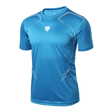 2019 NAUJAS Prekės ženklas Vyrų Marškinėlius Quick Dry Kvėpuojantis T-shirts Vyrų Futbolo Džersis Veikia Bėgimo Marškinėlius Sporto Slim Fit custom T-shirt