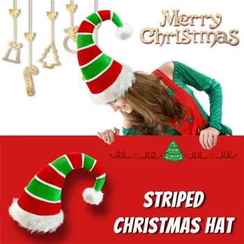 Aksomo audiniu Kalėdų skrybėlę klounas elf skrybėlę Kalėdų jaukus ir šiltas dicing mašina aksomo audiniu Kalėdų skrybėlę klounas skrybėlę F4