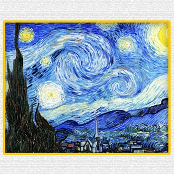 SS Kūrėjo Idėja Vincent van Gogh: The Žvaigždėtą Naktį, statyba blokai, plytos 