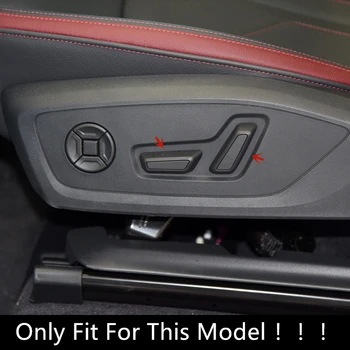 Automobilių Stiliaus Sėdynės Reguliavimo Mygtukai Apdailos Dangtelio Apdaila Audi Q3 2019 Anglies Pluošto, Spalvų Interjero Priedai