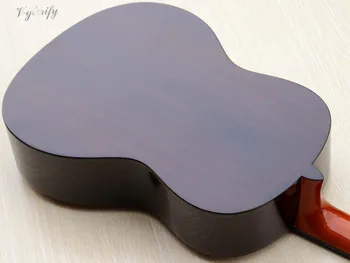 Raudonmedžio galinės ir šoninės klasikinė gitara natūralių spalvų 39 colių visu dydžiu dizainas 6 eilutę aukšto blizgesio apdaila klasikinė gitara