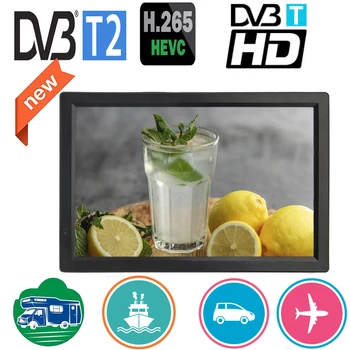 LEADSTAR D14-14 colių HD Nešiojamas Mini TV įmontuotu DVB-T2 Skaitmeninės Imtuvo Visiškai Suderinamas Su DVB T2/H265/Hevc/Dolby AC3 DVBT H264