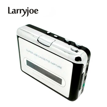Larryjoe Naujas USB kasečių surinkimo Grotuvas,Juosta prie PC, Super Nešiojamas USB Kasetės į MP3 Converter Užfiksuoti su Mažmeninės Pakuotės