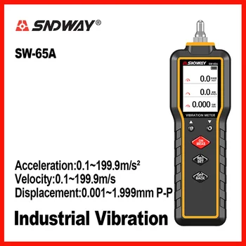 SNDWAY Vibracijos Metrų Vibracijos Matuoklis Skaitmeninis LCD Vibratorius Vibrometer Testeris Analizatorius Įrankiai Nešiojamų SW-65A Vibracijos Matuoklis