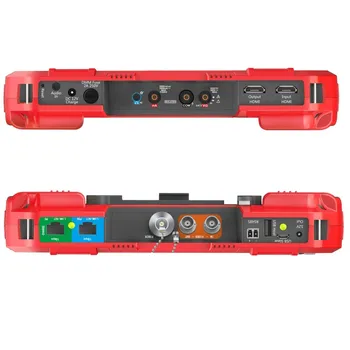 Naujausias 7 Colių H. 265 4K IP kameros testeris 8MP TVI CVI 5MP HAINAUT CVBS VAIZDO Testeris Monitorius su Multimetras Optinės galios matuoklis DT-A86