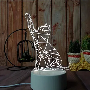 Šviesos Kūrybos 3D LED Vaikų Kalėdų Dovana, Namų Apdailos Miegamasis Apdailos Darželio Naktį Šviesos