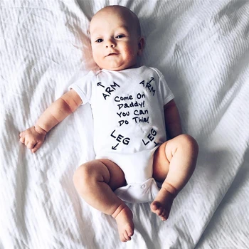 2020 Naujas mados Naujagimiui drabužius kūdikiui berniukas mergaitė Rompers trumparankoviai laišką Jumpsuit Kūdikiams, Vaikiška apranga roupas de