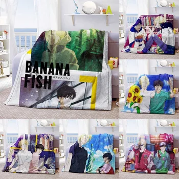 3D Spausdinimo Anime Bananų Žvejoti Vieną Mesti Antklodę Lovatiesė Patalynė Suaugusiems Vaikams Patogiai, Namų Tekstilės Antklodė