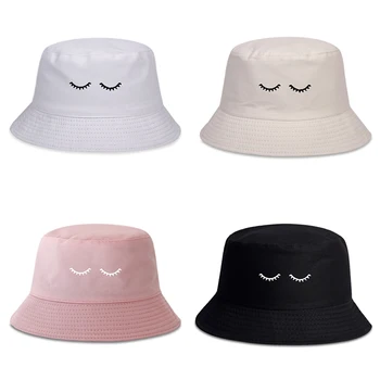 Mados medvilnės vyrų Žvejo skrybėlę BLAKSTIENOS siuvinėjimo kibiro kepurę hip-hop skrybėlės moterų laukinių panamos skrybėlės saulės skrybėlės pritaikoma
