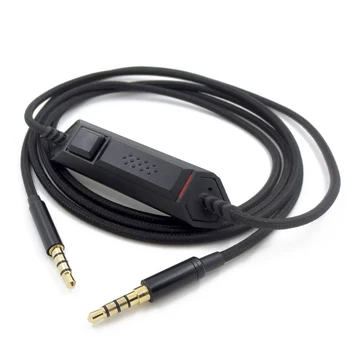 Paieška USB Žaidimų Ausinės Nešiojamų Inline Kontrolės Aksesuaras 3.5 mm Audio Kabelių Linijos Pakeitimo 