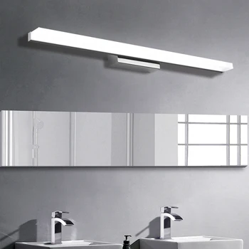 Ilgiau LED Veidrodis Šviesos 0,4 M~1,5 M, vonios kambarys šviesos AC90-260V šiuolaikinio šurmulio šviesos akrilo sienos lempos vonios kambario apšvietimo vandeniui