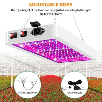 Auginimo Lempos Trijų režimo LED Augalų Augimo Lempos Patalpų Šiltnamio efektą sukeliančių Vandeniui Sodinimo Papildomos Šviesos Kvantinės Valdybos Lemputė 24W