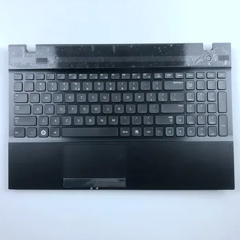 JAV rusijos Nešiojamojo kompiuterio Klaviatūra, touchpad palmrest Samsung NP300V5A NP305V5A 305V5A 300V5A Black&White MUMS, RU Išdėstymas