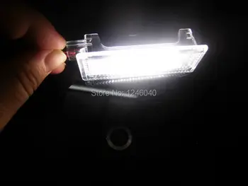 2VNT LED Mandagumo Duris šviesos pasveikinimo šviesa lempos kojoms šviesos, Mini Cooper, R50, R52, R53 r55 toksiškas gyvūnijai R56 R57 R60 4Colors