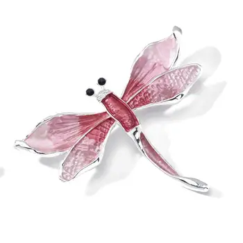 2020 m. Derliaus Emalio Dragonfly Sagės Smeigtukai Moterų Mados Mėlyna Vestuvių Motinos Diena dovanos Moterims Kristalų Segė Priedai