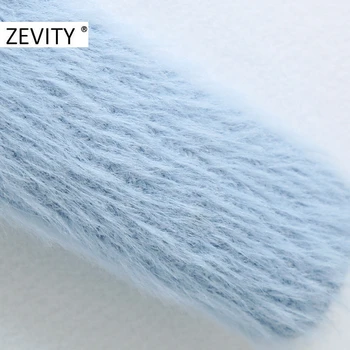Zevity naujas moterų mados kietosios spalvos minkštas mezgimo megztinis ponios ilgomis rankovėmis atsitiktinis cardigan megztinis prašmatnus outwear viršūnes S389