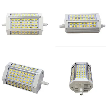Pritemdomi R7S 30W 118mm led Lemputė lemputė R7S J118 R7S lempa be ventiliatoriaus pakeisti halogeninės lempos, AC110-240V šiltai balta šalta balta