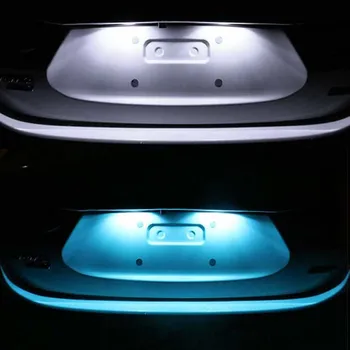 BOAOSI 2x T10 W5W LED Samsung 8SMD Automobilių Licenciją plokštelės Lemputės Toyota Corolla Avensis Yaris Rav4 Auris Hilux 