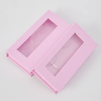 Didmeninė netikrų blakstienų pakuotės, dėžutės makiažas, blakstienų dėžutės pakuotės faux cils 25mm mink blakstienas juostelės magnetinių rožinė atveju urmu pardavėjai