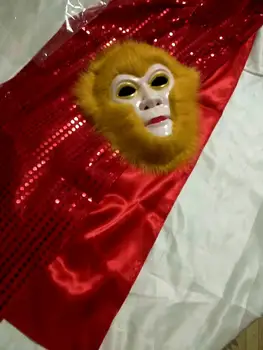 Sun Wukong Cosplay Kostiumų Žaliojo Kostiumas Gyvūnų Beždžionių Karalius Vaikų Funy Šalies Naudai Gimtadienio Dovanos Halloween Carnival Drabužiai