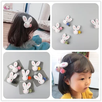 12 VNT./DAUG, Mados Mielas Triušis plaukų segtukai Easter Bunny Plaukų Clips Kūdikių Mergaičių Plaukų Aksesuarai