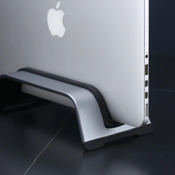 Nešiojamojo Kompiuterio Stovas Vertikalus Mobiliojo Aukščio Aliuminio Macbook Vertikalus Stovas Erdvės Taupymo Nešiojamas Daugiafunkcinis Juoda Turėtojas
