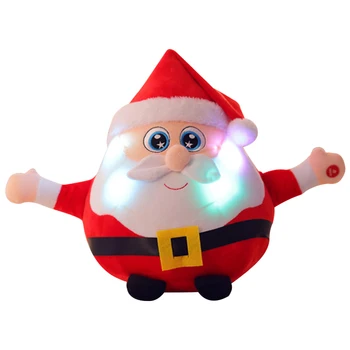 Santa Claus Elektros Žaislas Įdomus Daugiafunkcį Santa Lėlės su Šviesos Muzika Briedžių Pliušinis Žaislas AN88