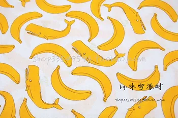 Geras 105*50cm 1pc Bananų Audinys Medvilnės Audinio Bananų Spausdinti Medvilnės Audinio Siuvimo Medžiagos 