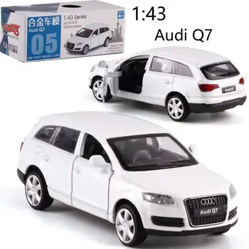 CAIPO 1:43 Audi Q7 Lieti pull-back transporto priemonės modelio Diecast Metal Modelio Automobilių Dėl Berniukas Žaislų Kolekcija Draugas Vaikų Dovanų
