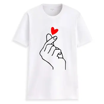 Naujas Atvykimo Grynos Medvilnės trumparankoviai marškinėliai Mergaitei, Mielas Širdies Modelis Apvalios Apykaklės Vasaros Tees Minkštos Medvilnės T Shirts