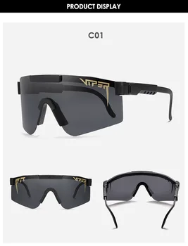 Prabangūs, aukštos kokybės TR90 poliarizuoti akiniai nuo saulės vyrams/moterims lauko vėjo akiniai, uv veidrodis objektyvas oculos uv400 duobę viper 202