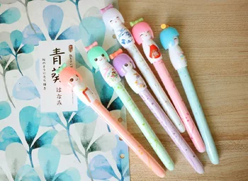 72pcs mielas pen kawaii kimono doll gelio rašikliai moksleiviams tarnyba raštu mergina dovana stylo kūrybos stacionarių nemokamas pristatymas