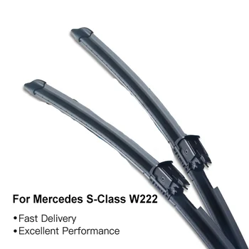 SHITURUI priekinio, galinio Stiklo Valytuvų šepetėliai su Spray Bar & Šilumos Sistema Mercedes Benz S Klasės W222 C217 A217 (Paketas 2 )