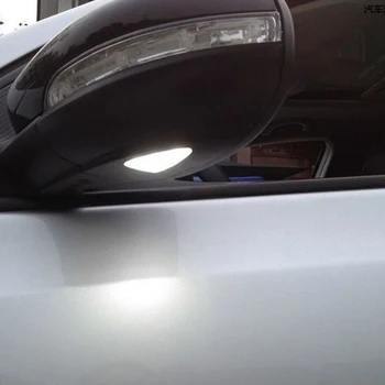 Automobilio Pagal Šoninis Veidrodis Balos šviesos diodų (LED) Posūkio Signalo Lemputė Volkswagen VW Golf MK6 6 MKVI Baltas LED Šviesos Pusėje Lempos 2vnt
