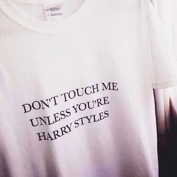 Don ' t Touch Me, Nebent esate Tumblr Stiliaus Tee moletom ar tumblr marškinėliai estetinės marškinėliai Haris Stiliaus marškinėliai - K358