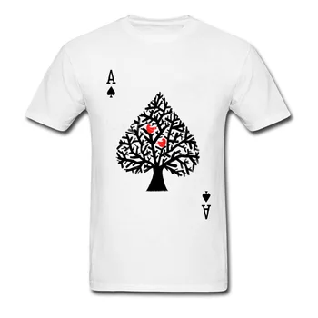 Žaisti Kortelės Vyrų Marškinėliai Juokinga Poker Ace Of Spade Cool Marškinėlius Kastuvai Vyrų Užsakymą Pagaminti Marškinėliai Šeimos Tee Marškinėliai Nemokamas Pristatymas