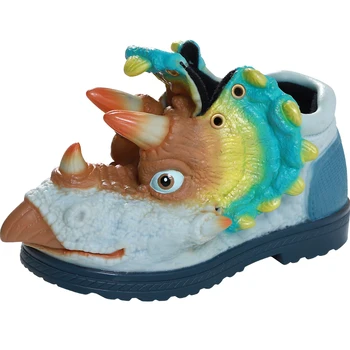Juokingi Žiemos Pavasario Šeimos Atitikimo batų sustorėjimas sneaker neleidžiančioms slysti vaikai Helovinas vilnos dinozaurų Kalėdų batai mergaitės/berniukai