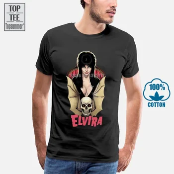 Elvira: Šeimininke Tamsiai V2 Filmo Plakatas T Marškinėliai Black Visų Dydžių S 4Xl