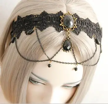 Naujas atvykimo moterų Gotikos stiliaus Pakabukas hairbands šalis vestuvių mergina lankelis plaukų aksesuarai