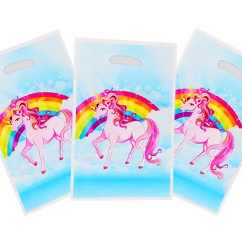 50pcs/daug Animacinių filmų Vienaragis Flamingo dovanų maišelis grobis bag vestuvių baby shower vaikams gimtadienio apdailos prekių saldainių maišelis