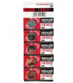 Mygtukas Maxell baterijos, originalus ličio baterija CR2032 3V iš lizdinės plokštelės 10X vienetų
