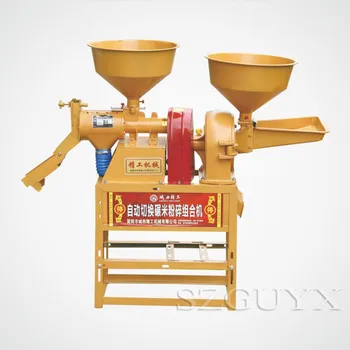 Mažų namų ūkio ir komercinės multi-funkcija ryžių malimo mašina gniuždymo derinys mašina kukurūzų lupimo mašina