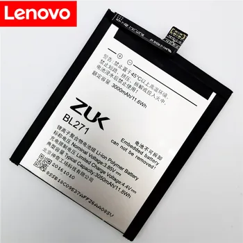 Originalios Baterijos BL271 Lenovo Z2 X/ ZUK Krašto Z2151 akku Li-ion 3050mAh Kokybės Pakeitimo Baterijas+Nemokamas Įrankiai
