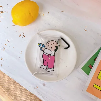 Mini Krepšys Paprasta Animacinių Filmų Mini Nešiojamieji Pakeisti Piniginės Gražių Kūrybinių Lūpų Maišelį Monetų Paketo Ausinių Saugojimo Maišelis Pakabukas Snopy