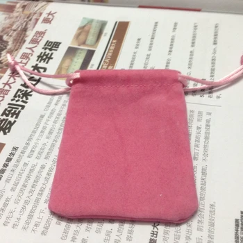SPECIALIOS PARDAVIMO 50pcs 7*9cm rožinės spalvos aksomo papuošalai dovanų maišelis maišas raišteliu krepšys papuošalai earing žiedas žiūrėti pakuotės