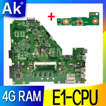 AK X550EA Nešiojamojo kompiuterio motininė plokštė, Skirta Asus X550EA X550EP X550E X552E Bandymo originalus mainboard 4G RAM E1-CPU