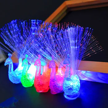 Naujas LED Povas Piršto Šviesos Spalvingas Povas Atidarykite Ekrano Optinio Pluošto Šviesos Vaikai Šviesos Žaislas, Lempa