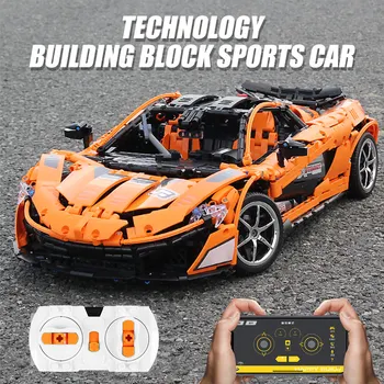 Miesto SS McLaren P1 Greitis Automobilių Blokai įrangos pardavimas, biuro įrangos App RC/ne-RC Motorinių Lenktynių Automobilis Nustatyti Plytų Žaislai Vaikams Dovanų