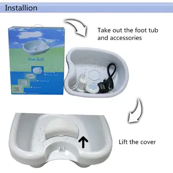 Jonų išvalykite detox foot spa su plastiko snukio vonia kibirą pėdų vonelės detox prietaisas joninės detox mašina