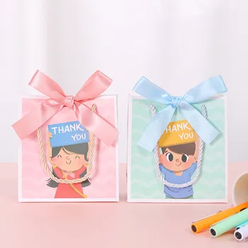 10vnt Įvykis Šalies Prekių Gimtadienio Dekoracijas Vaikai Dėkojame, krepšiai mokytojų diena animacinių filmų popieriniai dovanų maišeliai pritaikoma
